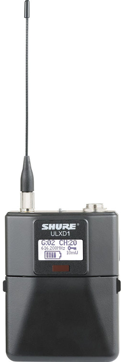 Shure ULXD1LEMO3 Digital Bodypack Transmitter, G50 Band - PSSL ProSound and Stage Lighting