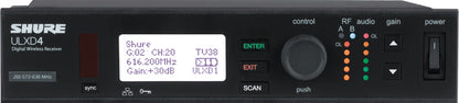 Shure ULXD4-GV Digital Wireless Receiver, G50 Band - PSSL ProSound and Stage Lighting