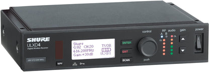 Shure ULXD4-GV Digital Wireless Receiver, J50A Band - PSSL ProSound and Stage Lighting