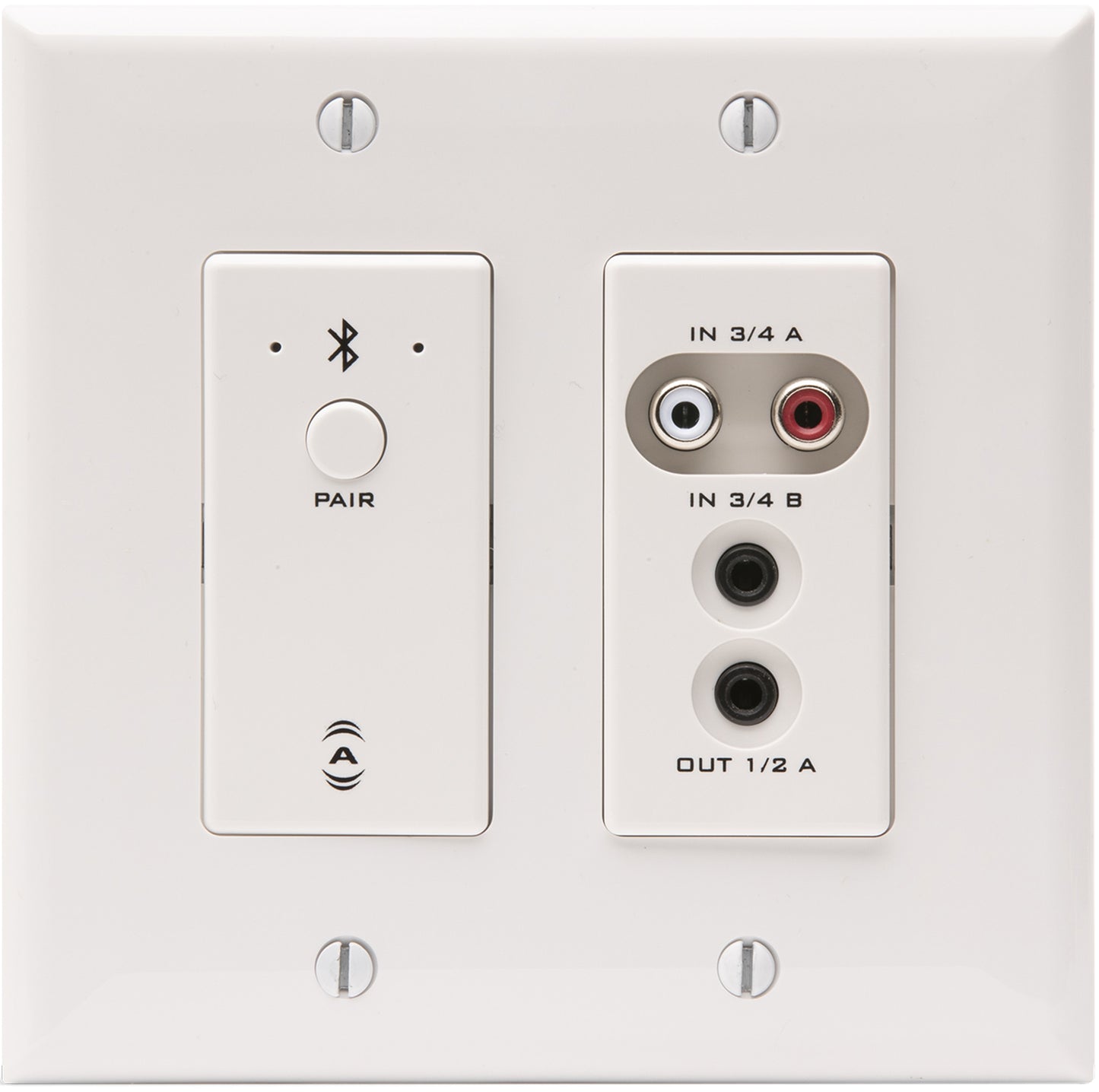 Q-SYS UND6IO-BT Dual Gang Dante Network Wall Plates with BT (Includes Black and White Faceplates) - PSSL ProSound and Stage Lighting