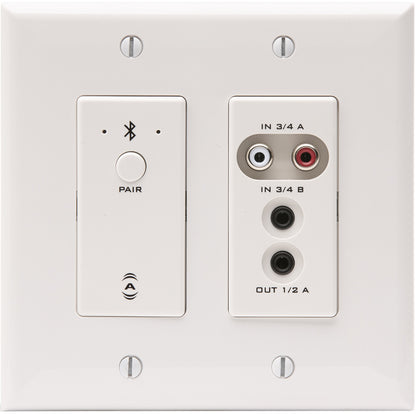 Q-SYS UND6IO-BT Dual Gang Dante Network Wall Plates with BT (Includes Black and White Faceplates) - PSSL ProSound and Stage Lighting