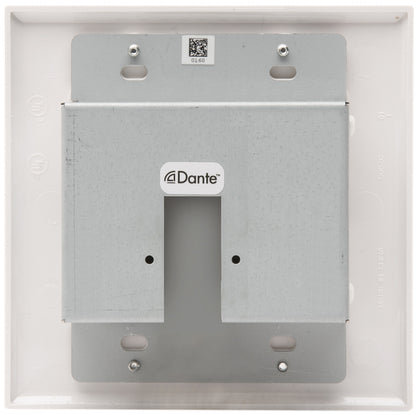 Q-SYS UND6IO-BT Dual Gang Dante Network Wall Plates with BT (Includes Black and White Faceplates) - PSSL ProSound and Stage Lighting