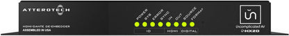 Q-SYS UNHX2D HDMI Audio Embedder / De-Embedder - Dante / AES67 Enabled - PSSL ProSound and Stage Lighting