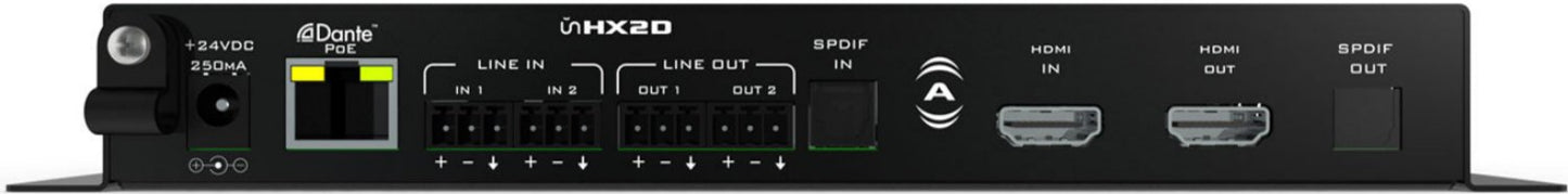 Q-SYS UNHX2D HDMI Audio Embedder / De-Embedder - Dante / AES67 Enabled - PSSL ProSound and Stage Lighting