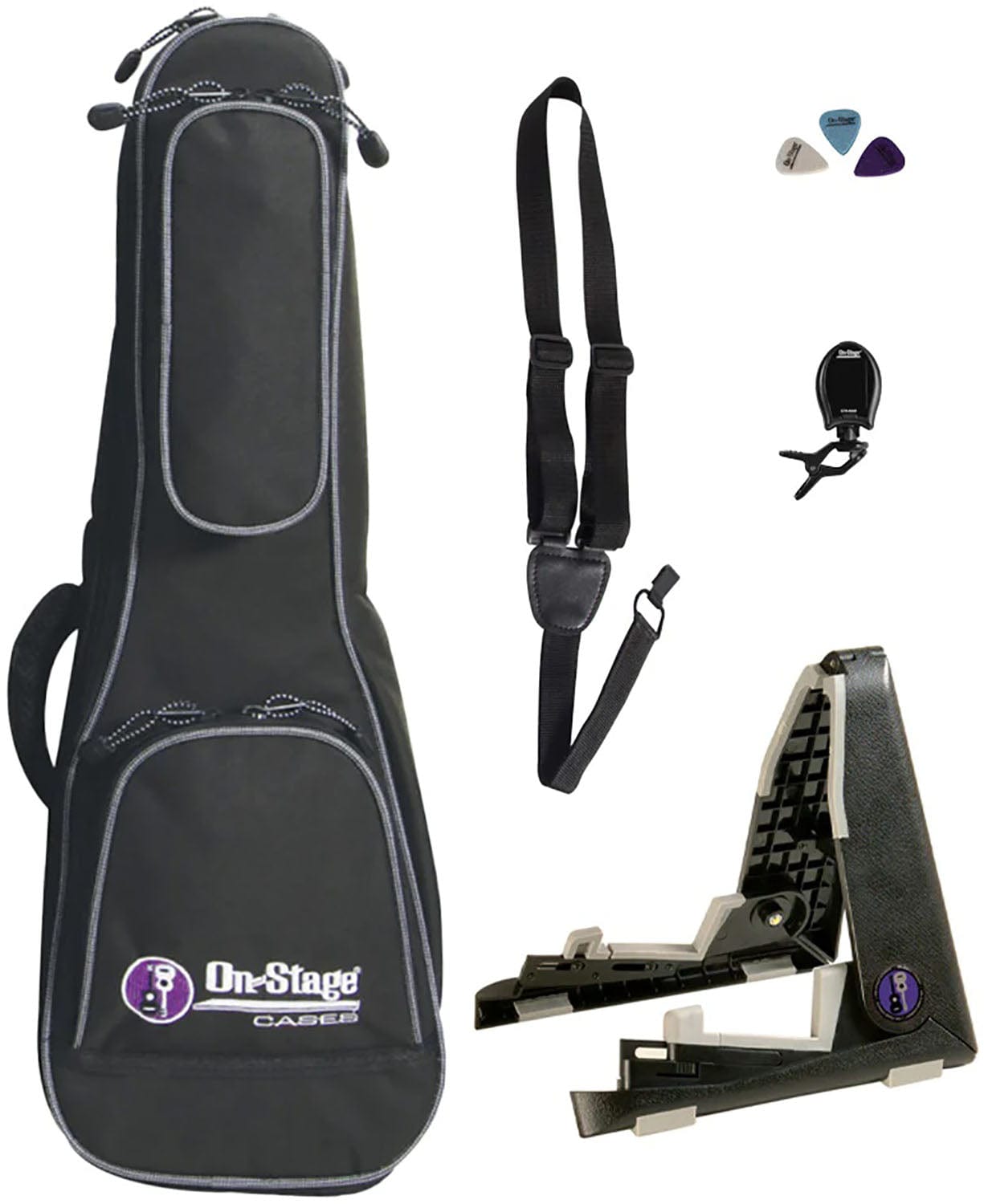 On-Stage UPK1000 Soprano Ukulele Bundle - PSSL ProSound and Stage Lighting