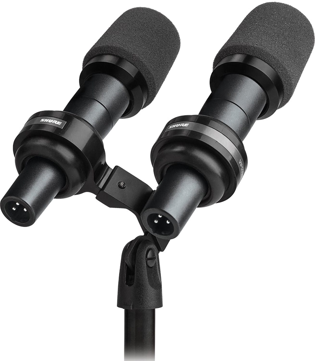 Shure 51 & Snyder社マイクスタンド　米国50s Shure VIP55SM Side-By-Side Dual Microphone Mount Kit – Solotech