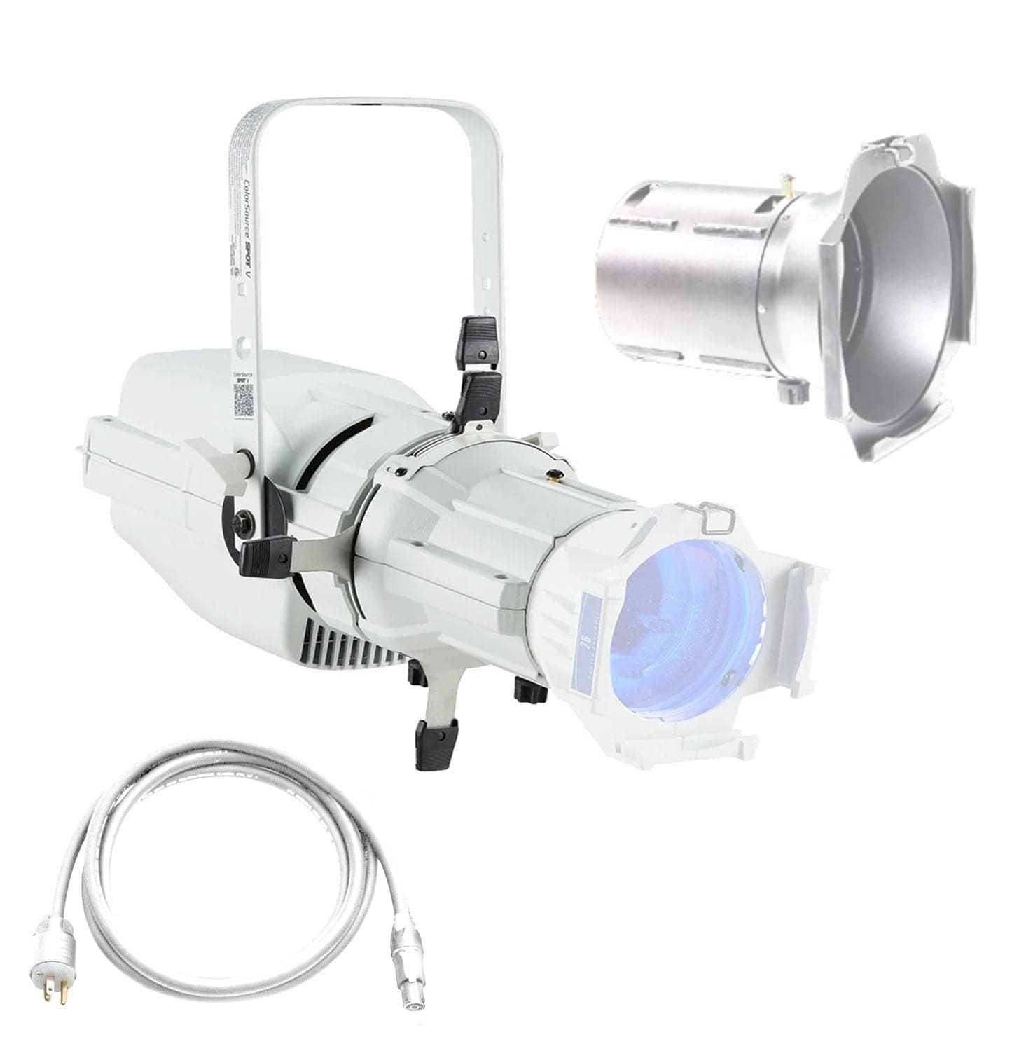 ETC ColorSource Spot V, Light Engine with EDLT Shutter Barrel with Multiverse, 70-Degree Lens - White - PSSL ProSound and Stage Lighting