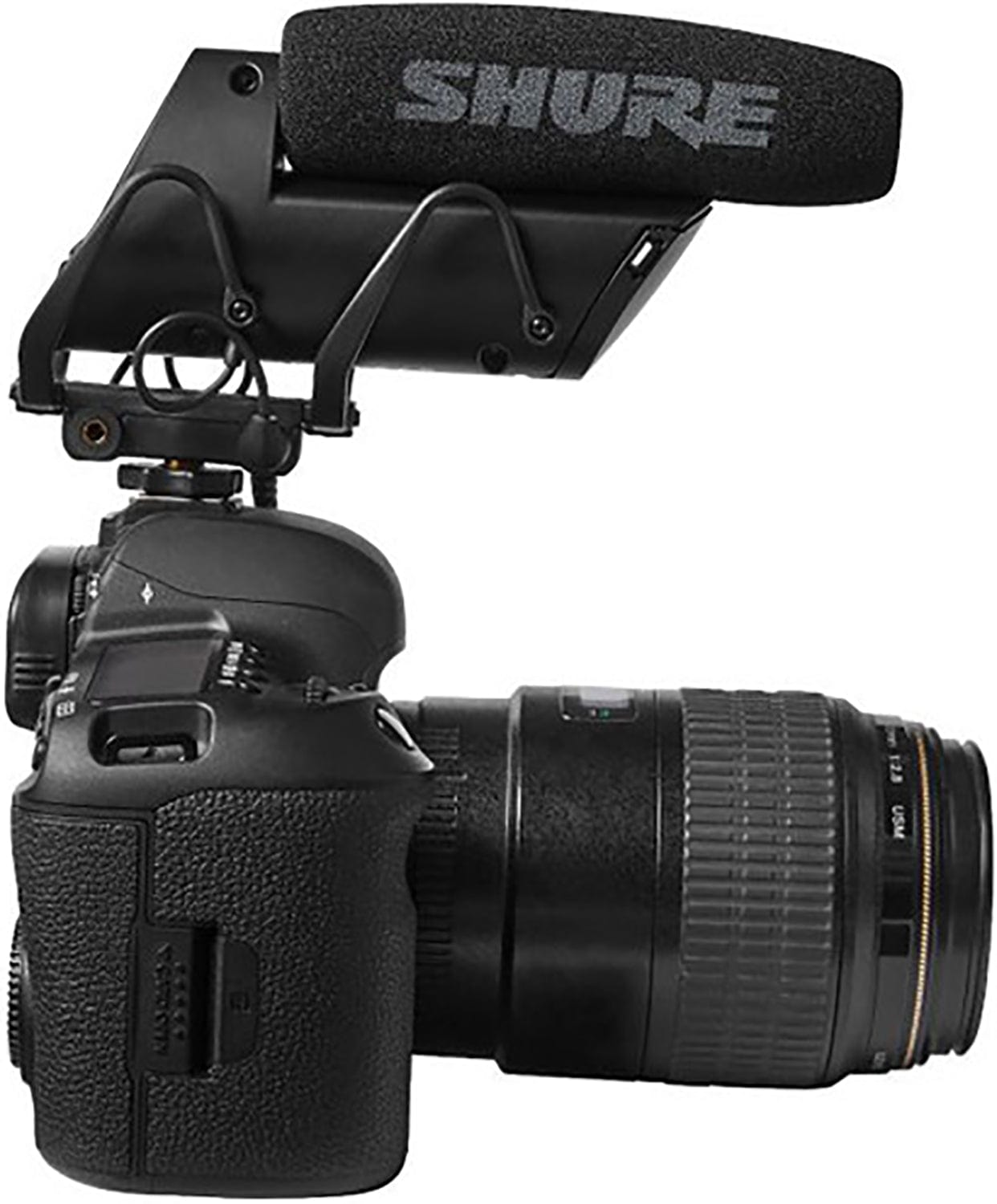 Shure VP83F Lenshopper Camera-Mount Shotgun Microphone with Integrated Flash Recording - PSSL ProSound and Stage Lighting