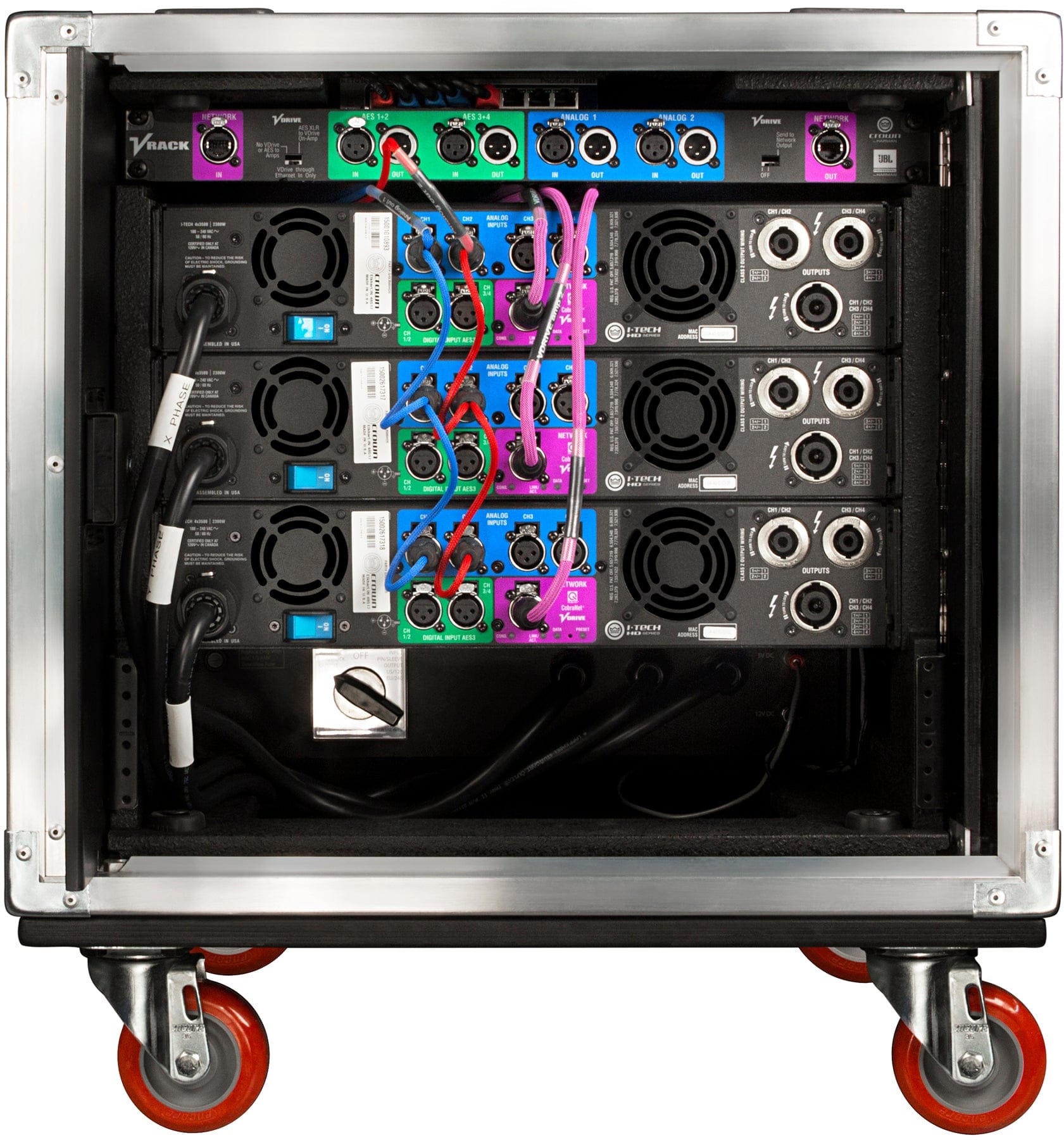 Crown VRACKHD4FX Rack for 3x I-Tech 4x3500HD - Complete with Amplifiers - PSSL ProSound and Stage Lighting