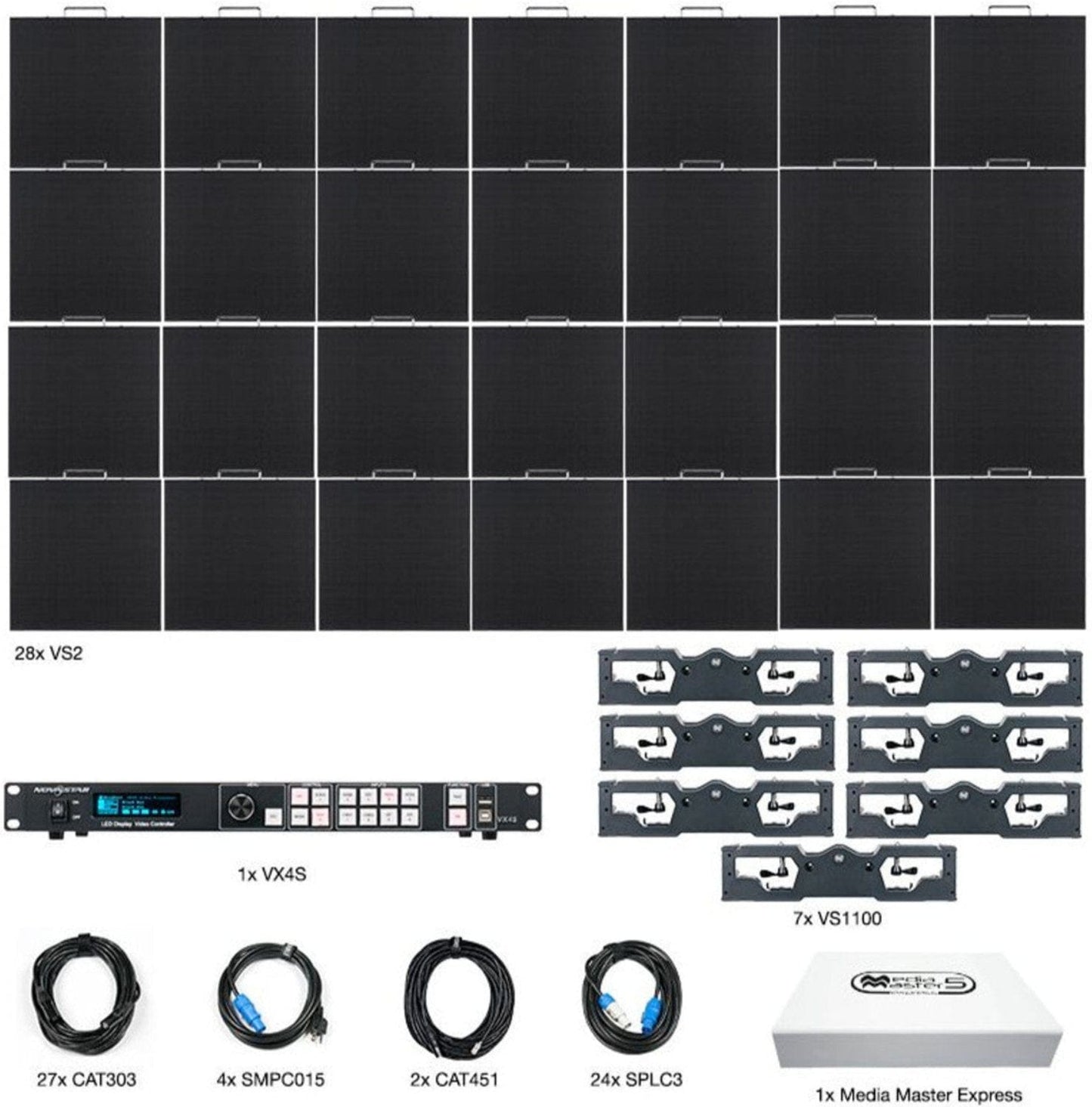 ADJ American DJ VS2-7X4 ArKaos Video Panel System with 28x VS2 LED Panels - ProSound and Stage Lighting