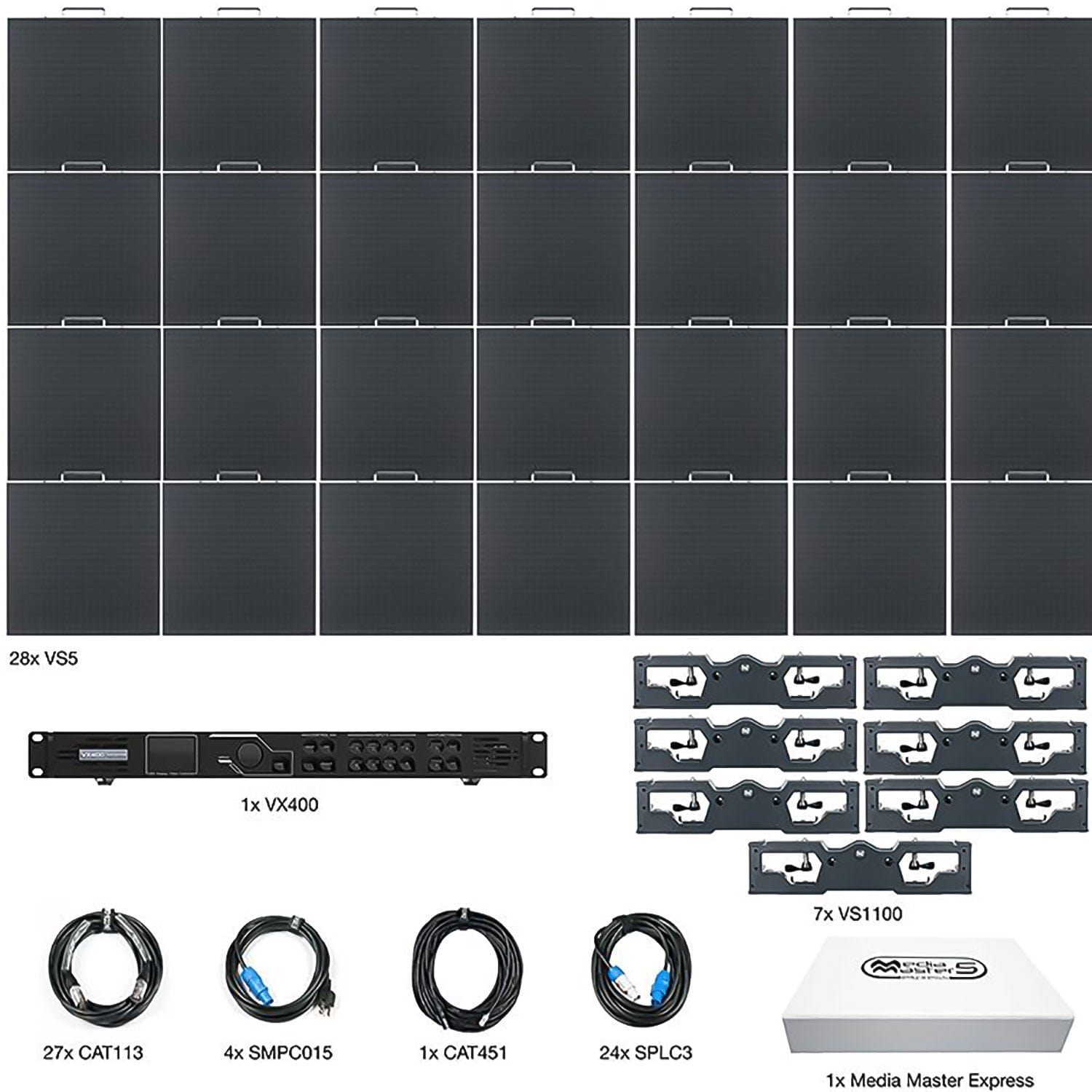 ADJ American DJ VS5-7X4 ArKaos Video Panel System with 28x VS5 LED Panels - PSSL ProSound and Stage Lighting