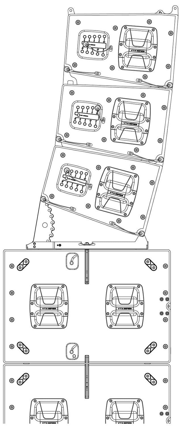 JBL VTX-A12-BP Base Plate for Stacking A12 Over B28 Subwoofers - PSSL ProSound and Stage Lighting