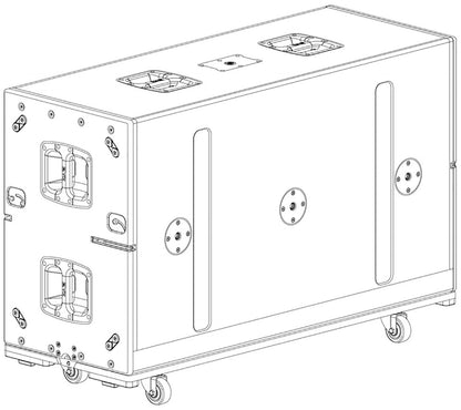 JBL VTX-B28-ACC Accessory Cover and Caster Board for a Single VTX B28 - PSSL ProSound and Stage Lighting