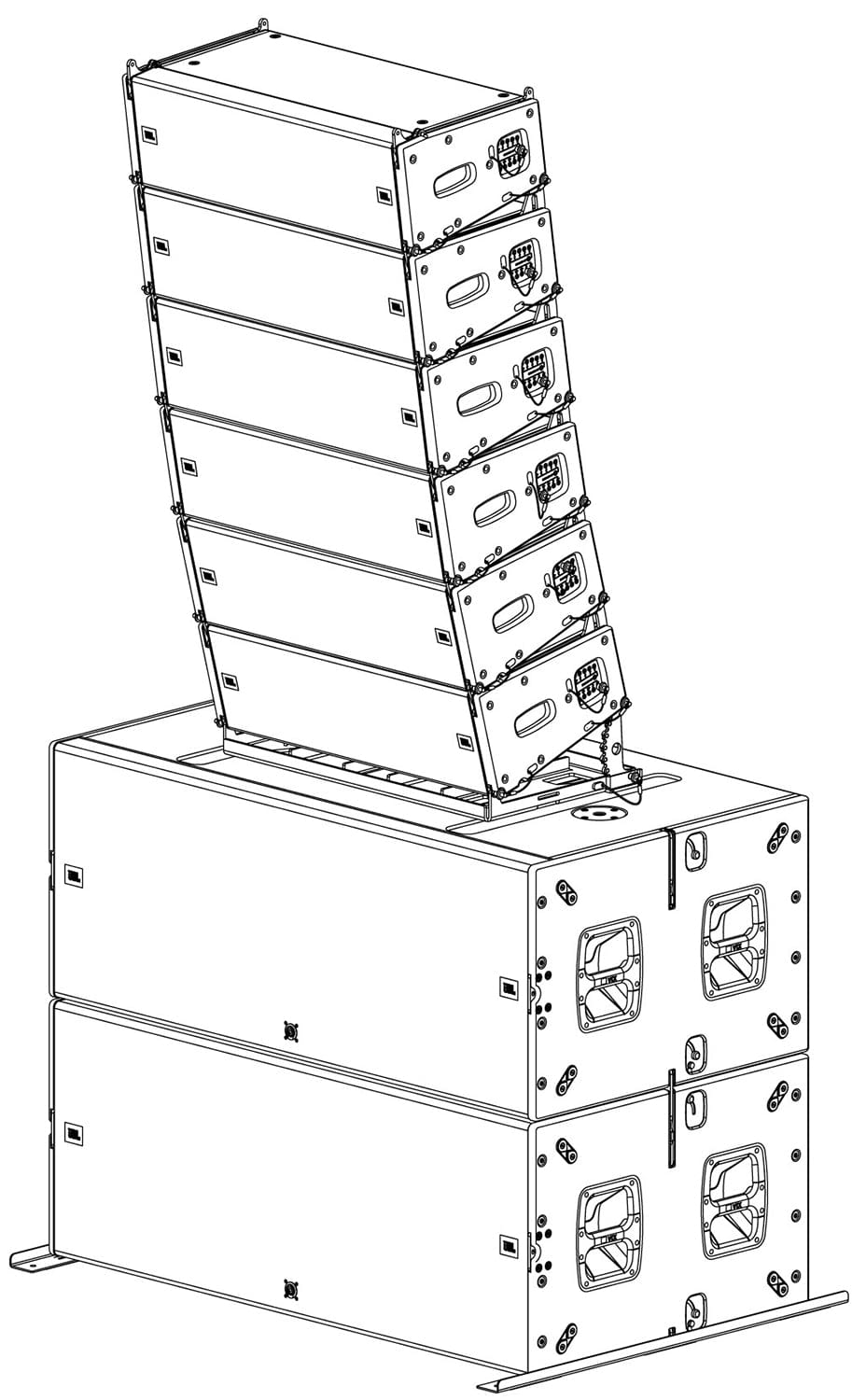 JBL VTX-B28-GND Outrigger System for Ground Stacking B28 - PSSL ProSound and Stage Lighting