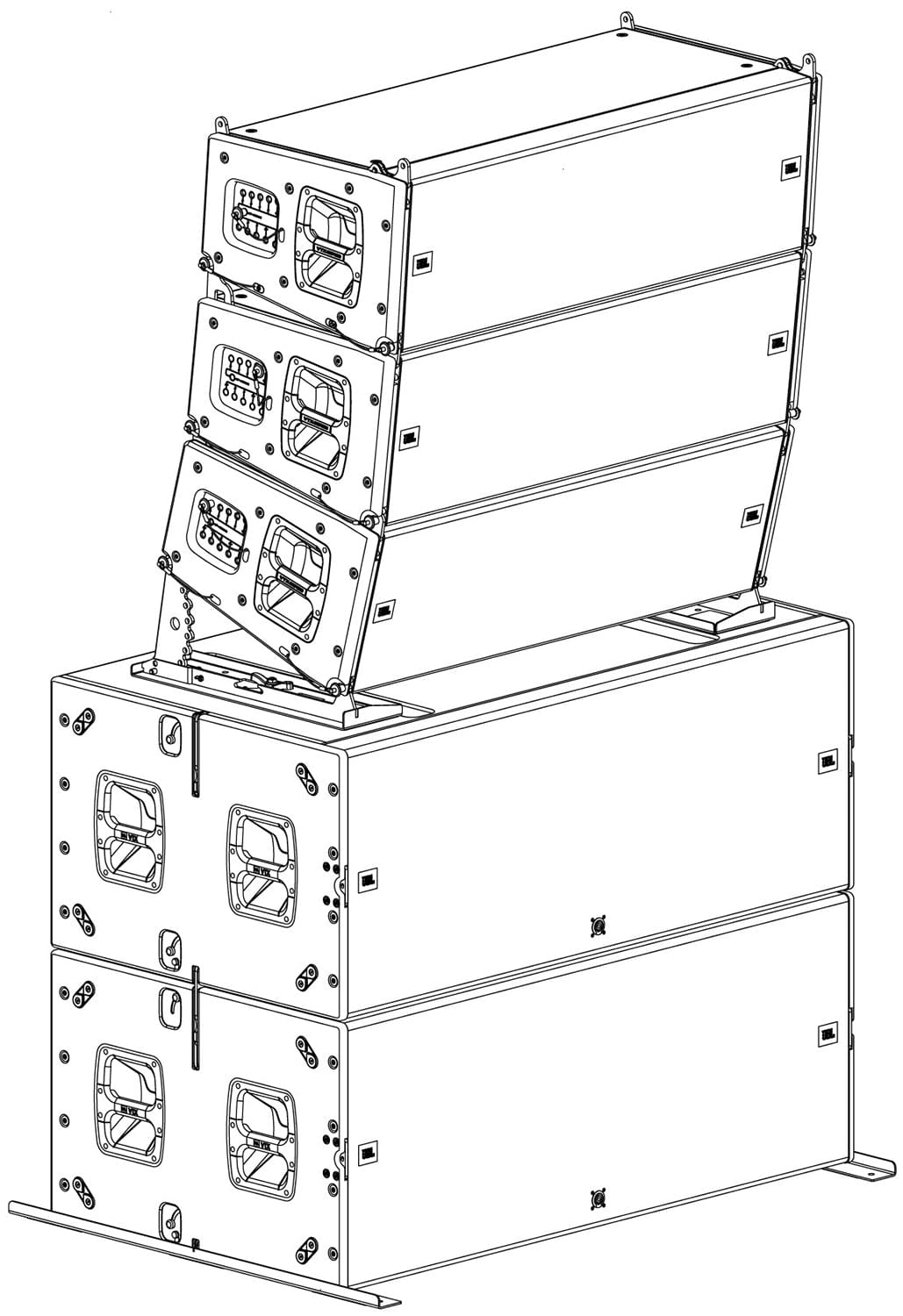 JBL VTX-B28-GND Outrigger System for Ground Stacking B28 - PSSL ProSound and Stage Lighting