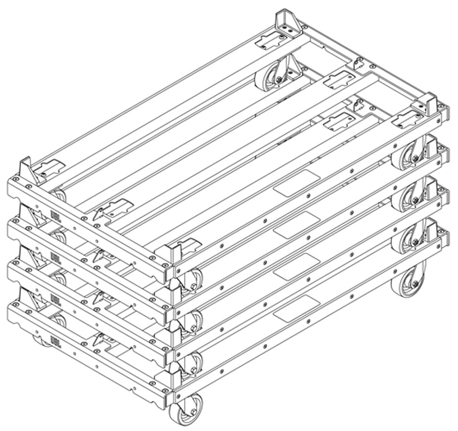 JBL VTX-B28-VT Vertical Transport Cart for up to 4x VTX B28 - PSSL ProSound and Stage Lighting