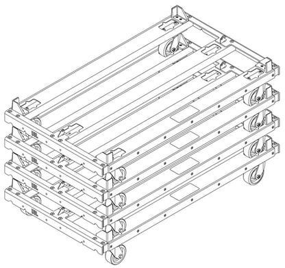 JBL VTX-B28-VT Vertical Transport Cart for up to 4x VTX B28 - PSSL ProSound and Stage Lighting