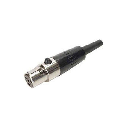 Shure WA333 4-Pin Mini Connector (TA4F); Crimp-on version. RF Resistant.