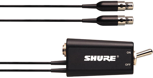 Shure WA662 In-Line Dual Mute Switch for 2x Shure Bodypacks - PSSL ProSound and Stage Lighting