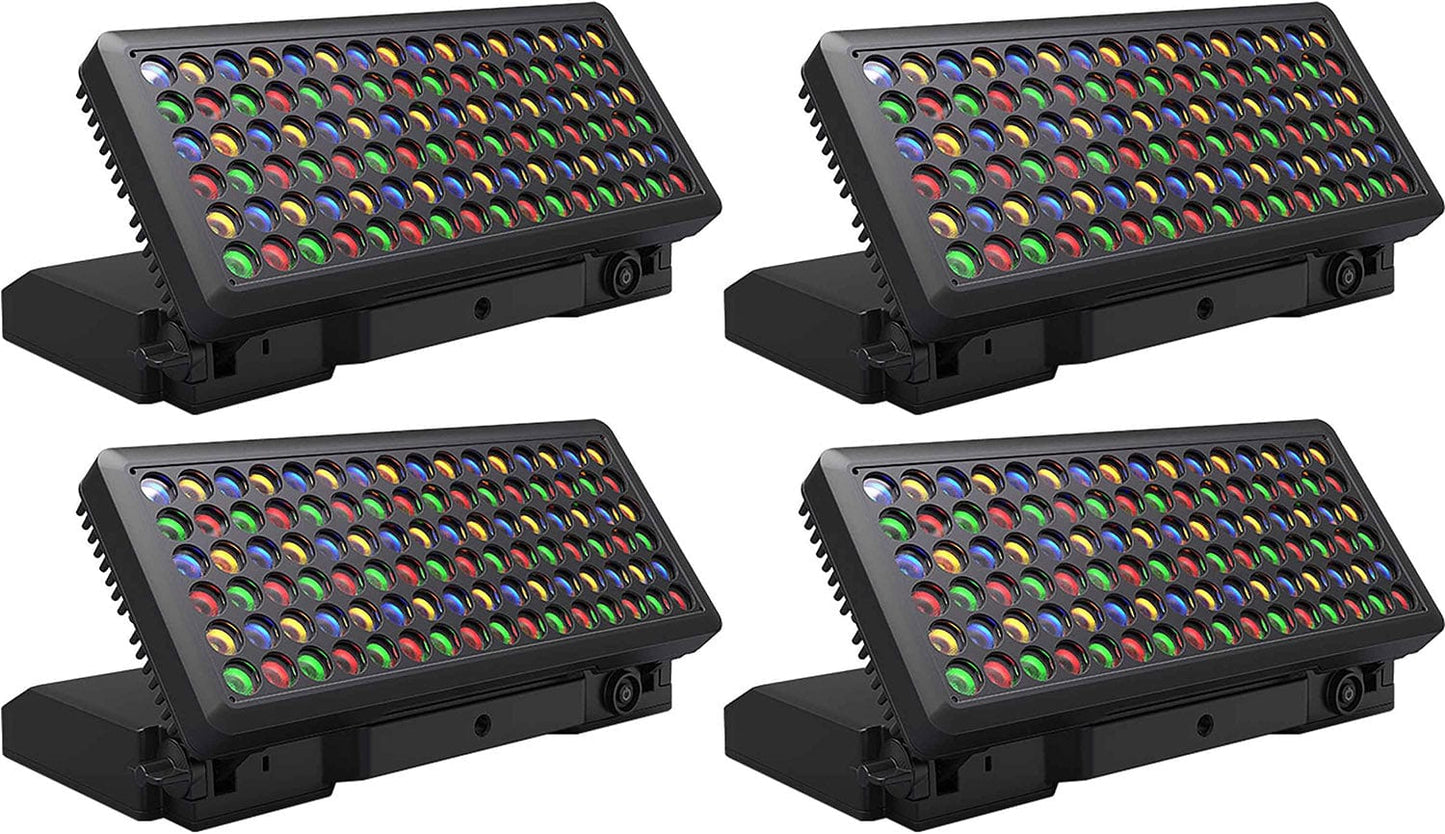 Chauvet WELL Pad Wireless Battery-Powered IP65 RBGA Wash Light 4-Pack - Solotech