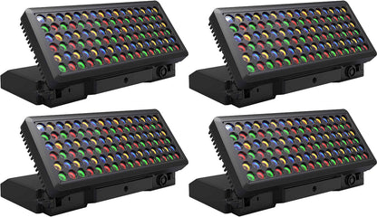 Chauvet WELL Pad Wireless Battery-Powered IP65 RBGA Wash Light 4-Pack - Solotech