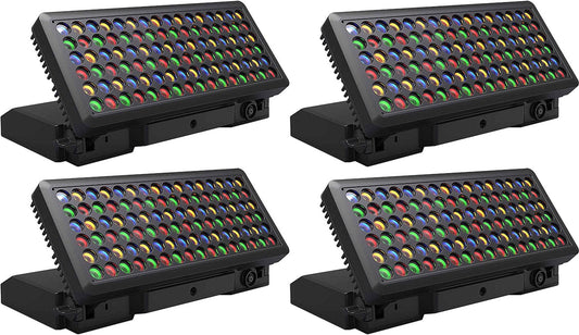 Chauvet WELL Pad Wireless Battery-Powered IP65 RBGA Wash Light 4-Pack - Solotech