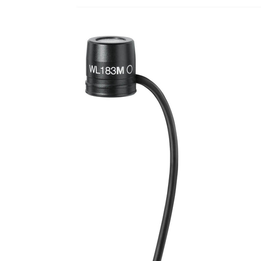 Shure WL183MB/O-LM3 LAVALIER MICROPHONE, OMNI, BLACK