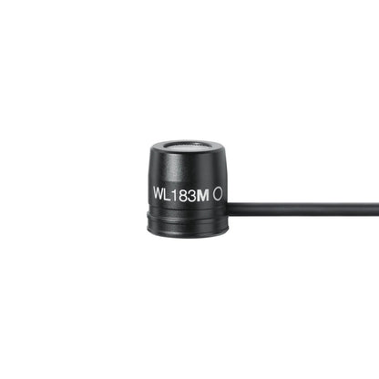 Shure WL183MB/O-LM3 LAVALIER MICROPHONE, OMNI, BLACK