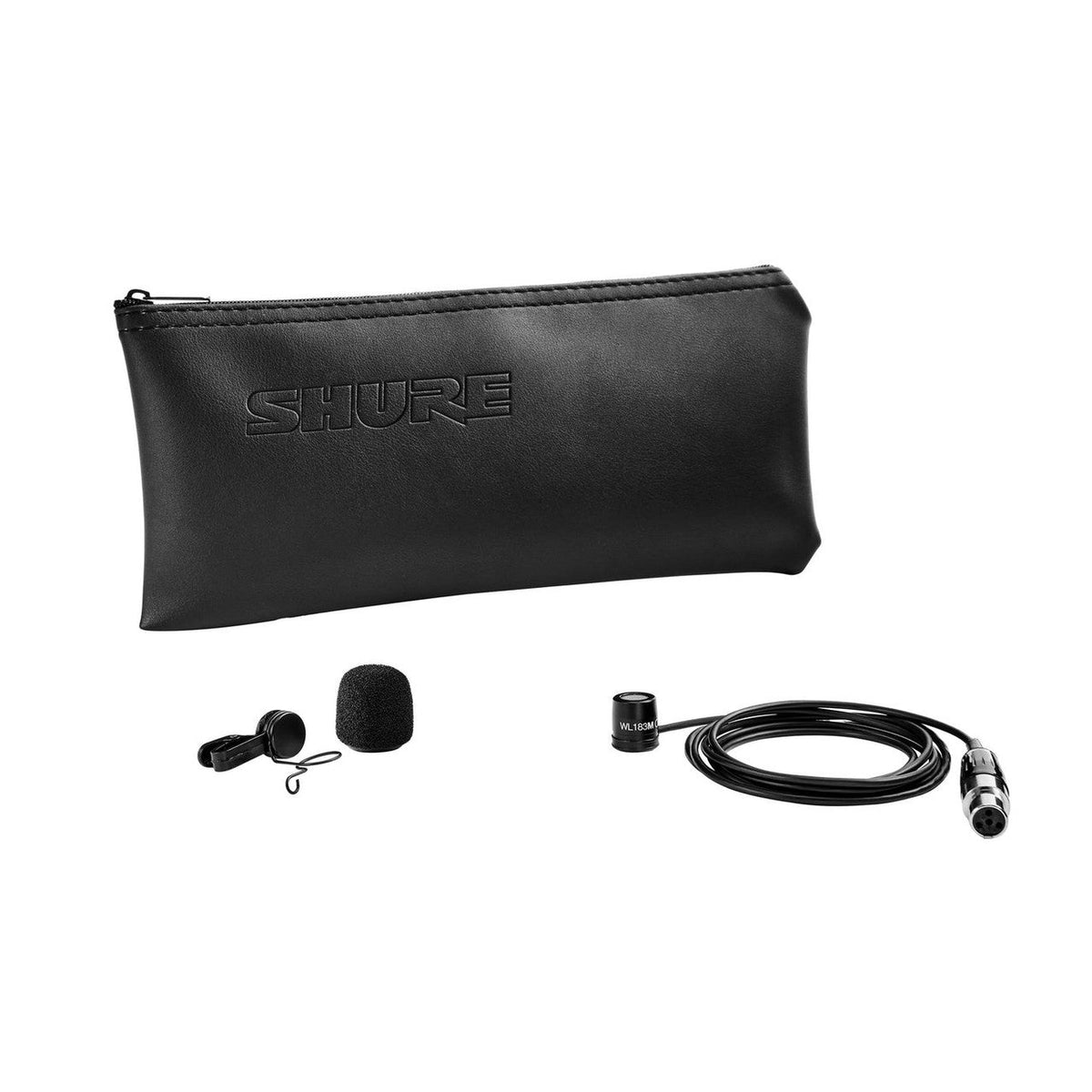 Shure WL183MB/O-TQG LAVALIER MICROPHONE, OMNI, BLACK