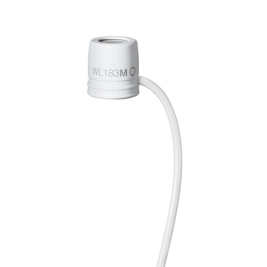 Shure WL183MW/O-LM3 LAVALIER MICROPHONE, OMNI, WHITE