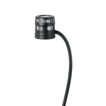 Shure WL185MB/C-TQG LAVALIER MICROPHONE, CARDIOID, BLACK