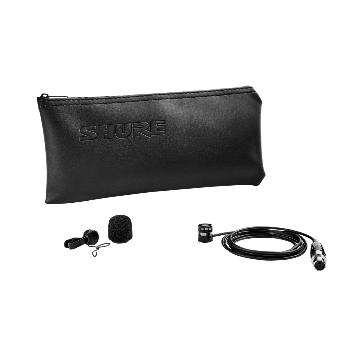 Shure WL185MB/C-TQG LAVALIER MICROPHONE, CARDIOID, BLACK