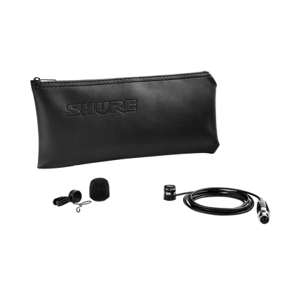 Shure WL185MB/C-TQG LAVALIER MICROPHONE, CARDIOID, BLACK