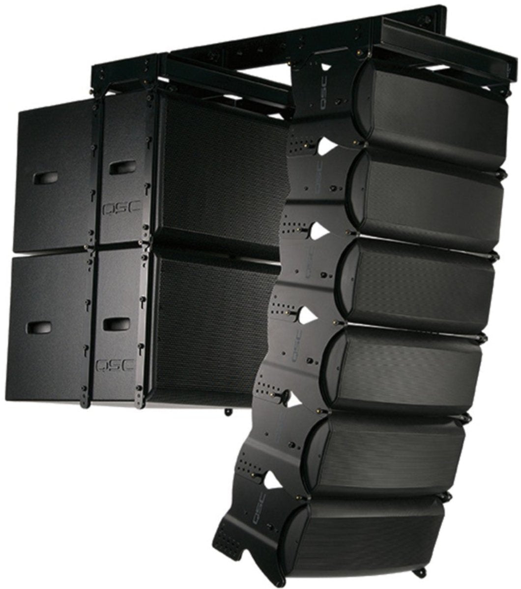 Q SYS WL2082 I BK Installation Line Array Speaker Selectable Bi Amp Tri Amp 140 Degree Black