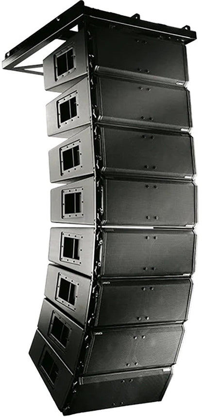 Q-SYS WL2102-W-BK Wide Angle Dual 10-Inch Line Array Speaker - 140-Degree x 10-Degree - Black - PSSL ProSound and Stage Lighting