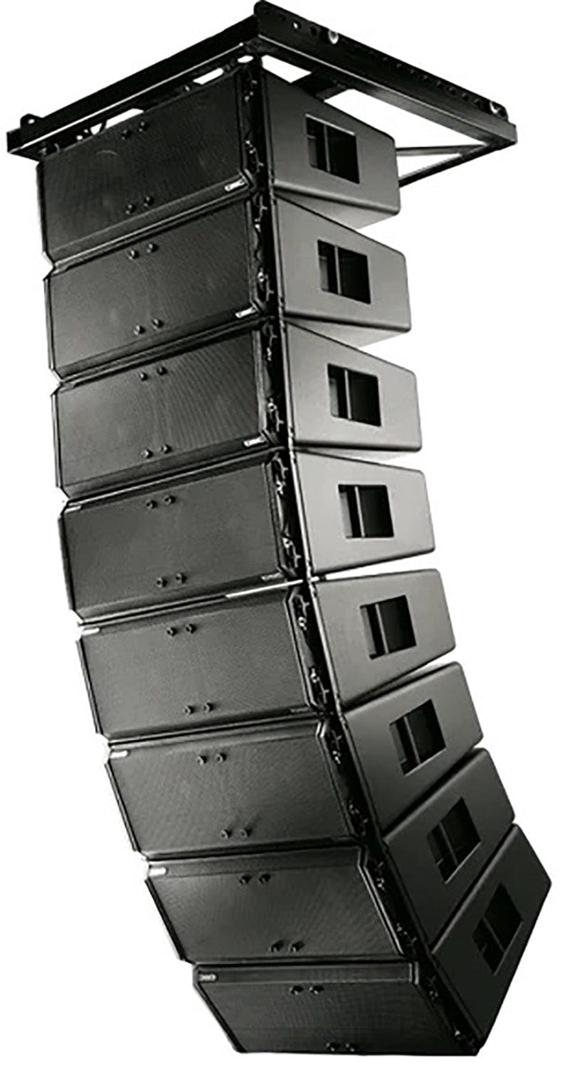 Q-SYS WL2102-W-BK Wide Angle Dual 10-Inch Line Array Speaker - 140-Degree x 10-Degree - Black - PSSL ProSound and Stage Lighting