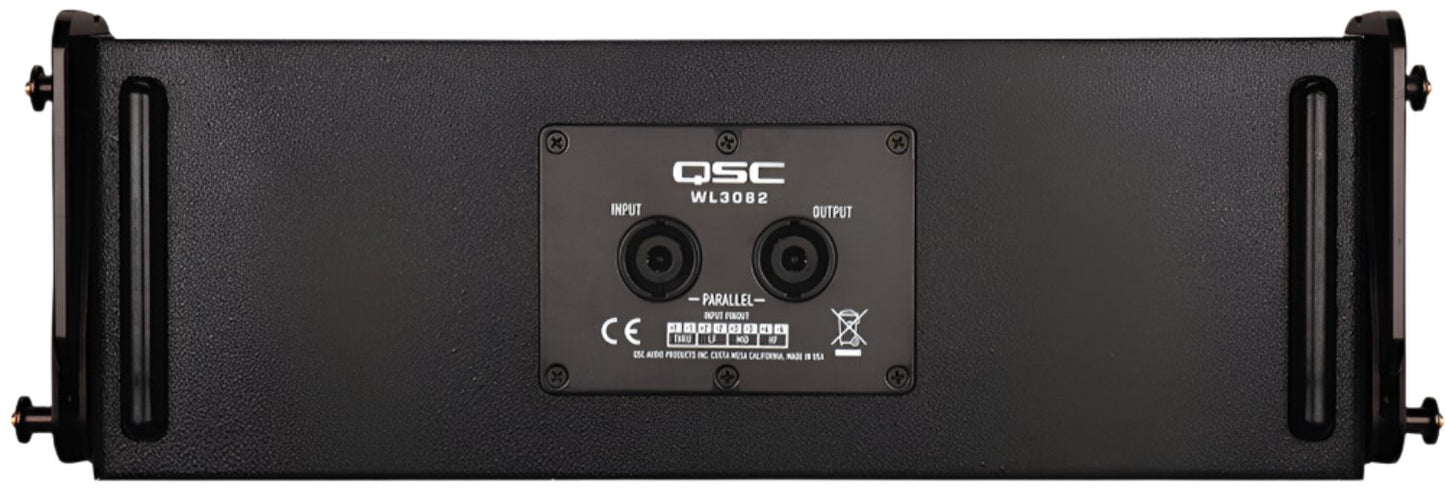 Q-SYS WL3082-BK Ultra Compact Dual 8-inch Line Array Module - 140-Degree Horizontal Coverage - Black - PSSL ProSound and Stage Lighting