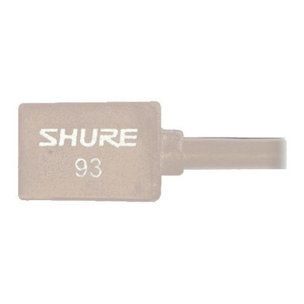 Shure WL93T Omnidirectional Condenser Miniature-Lavalier Microphone–Tan