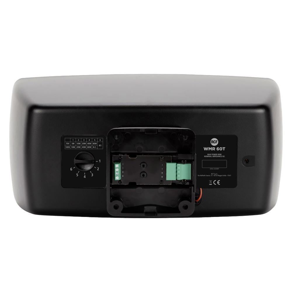 RCF WMR-60T - B Passive 320W 6.5" 2-Way Wall Mount Monitor Speaker w/ Transformer - 8 ?, 70/100V