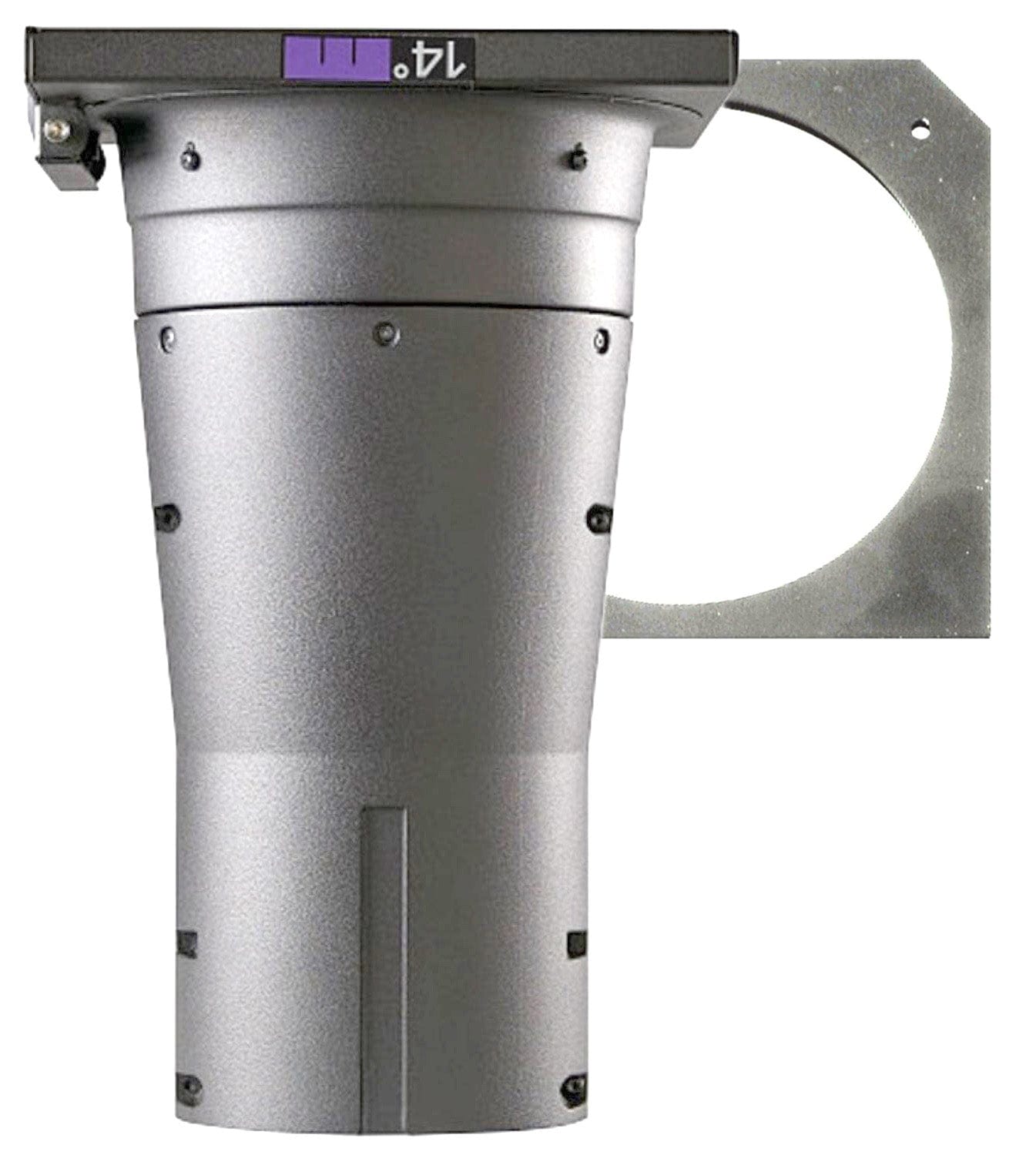 ETC XDLT14-5 14-Degree XDLT Lens Tube with Media Frame (10-Inch / 254-Millimeter) - Silver - PSSL ProSound and Stage Lighting