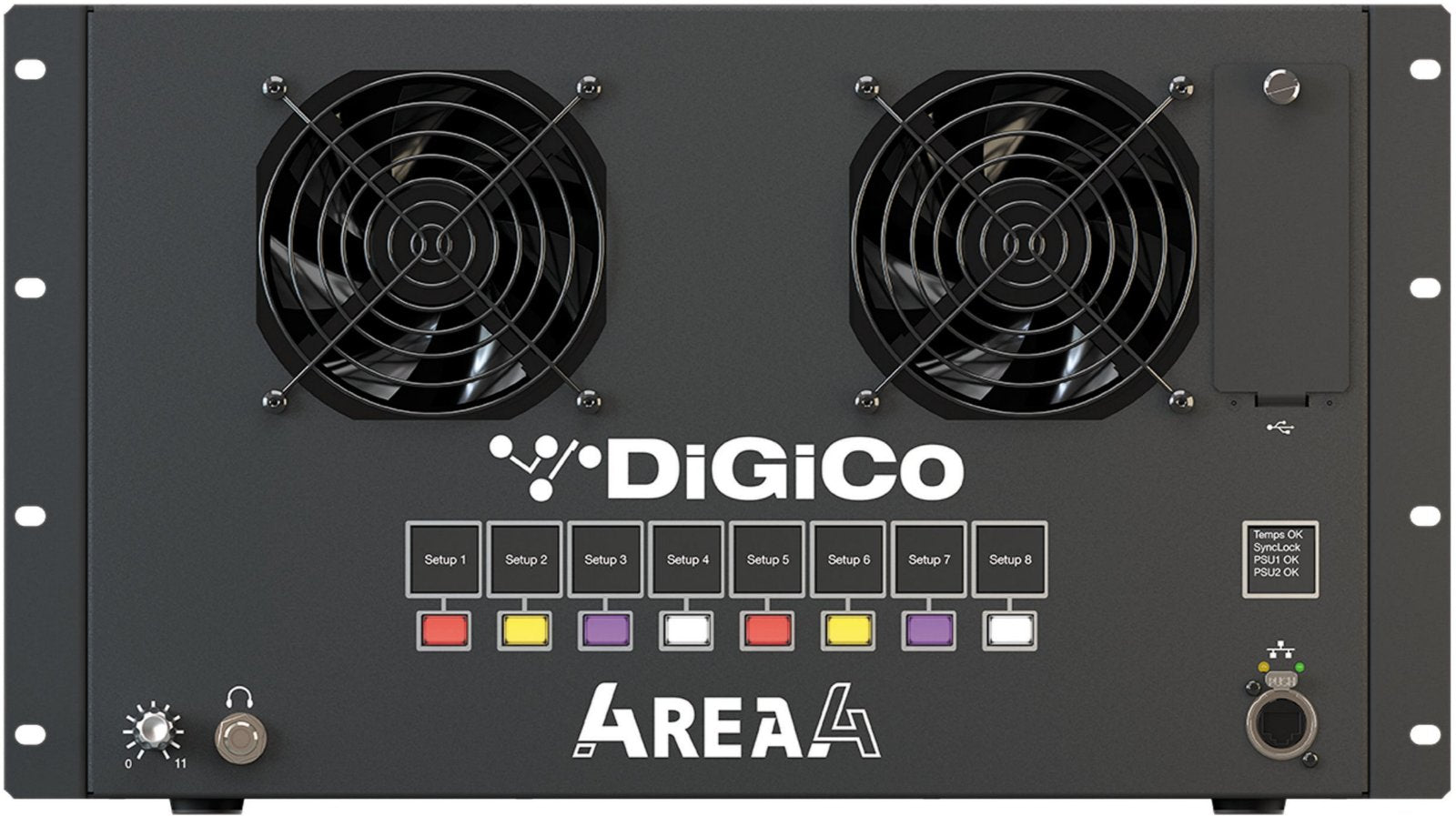 DiGiCo 4REA4 Rackmount 4 Zone (128 x 48 Plus 8) Mix Engine - PSSL ProSound and Stage Lighting