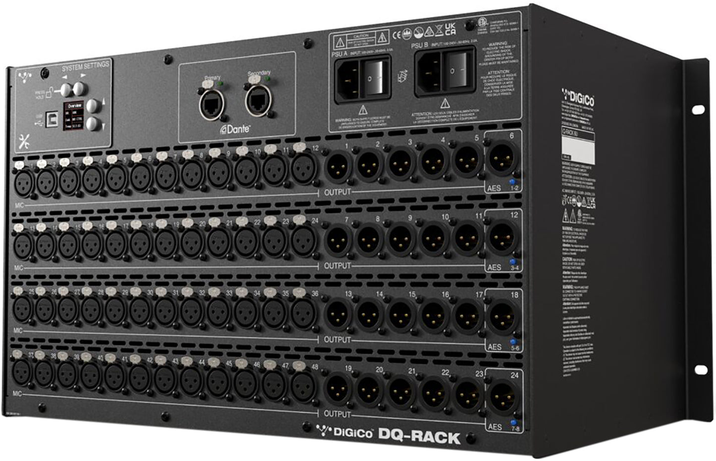 DiGiCo DQ DANTE Rack - DANTE Only - PSSL ProSound and Stage Lighting