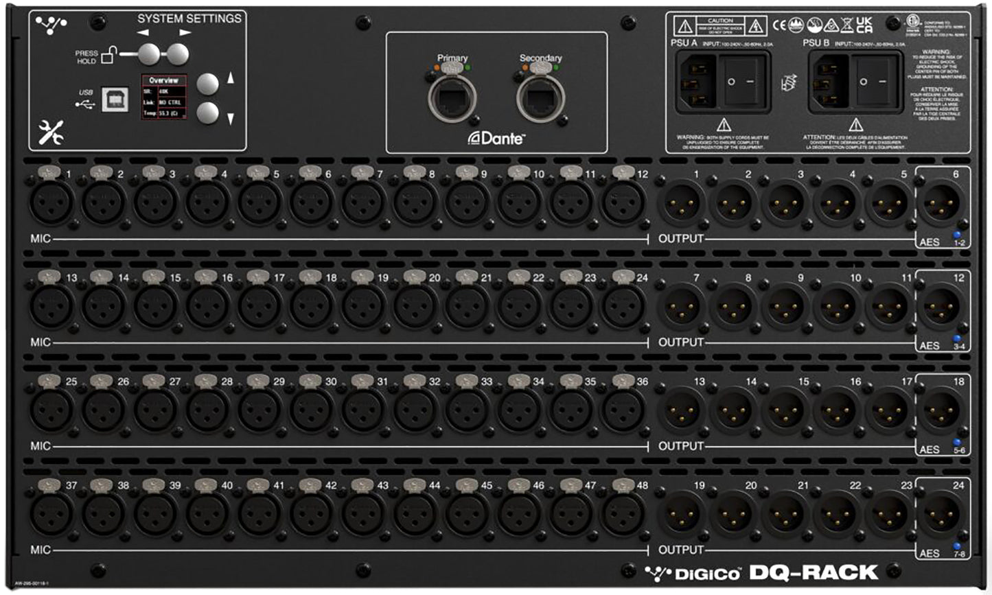 DiGiCo DQ DANTE Rack - DANTE Only - PSSL ProSound and Stage Lighting