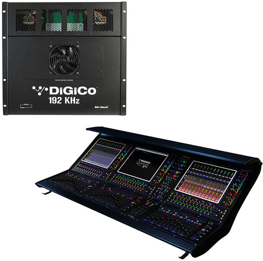 DiGiCo Quantum 338 Digital Mixing Console SD Package - MADI and One Multi-Mode Optics HMA - PSSL ProSound and Stage Lighting