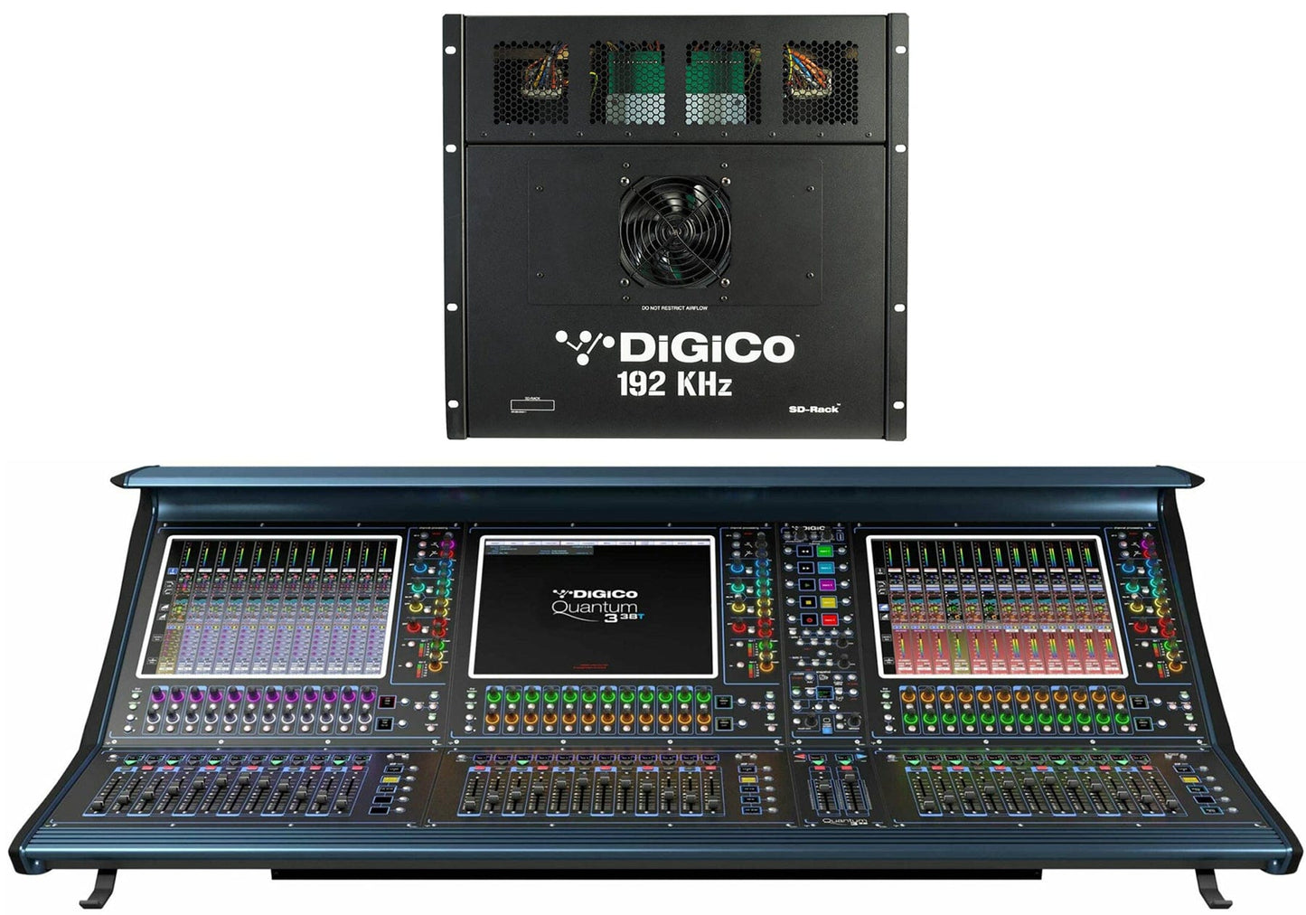 DiGiCo Quantum 338 Digital Mixing Console SD Package - MADI and One Multi-Mode Optics ST - PSSL ProSound and Stage Lighting