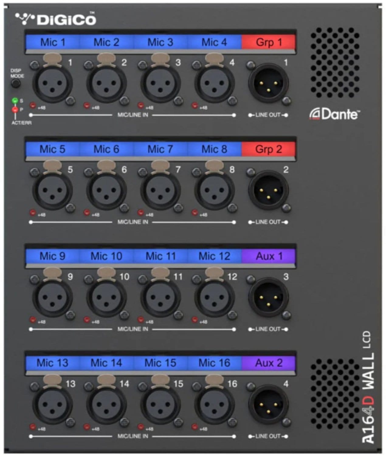 DiGiCo S21 Rack Pack with S21 Digital Console / x3 A164D-W-L Racks / Live Stage48 DANTE - PSSL ProSound and Stage Lighting