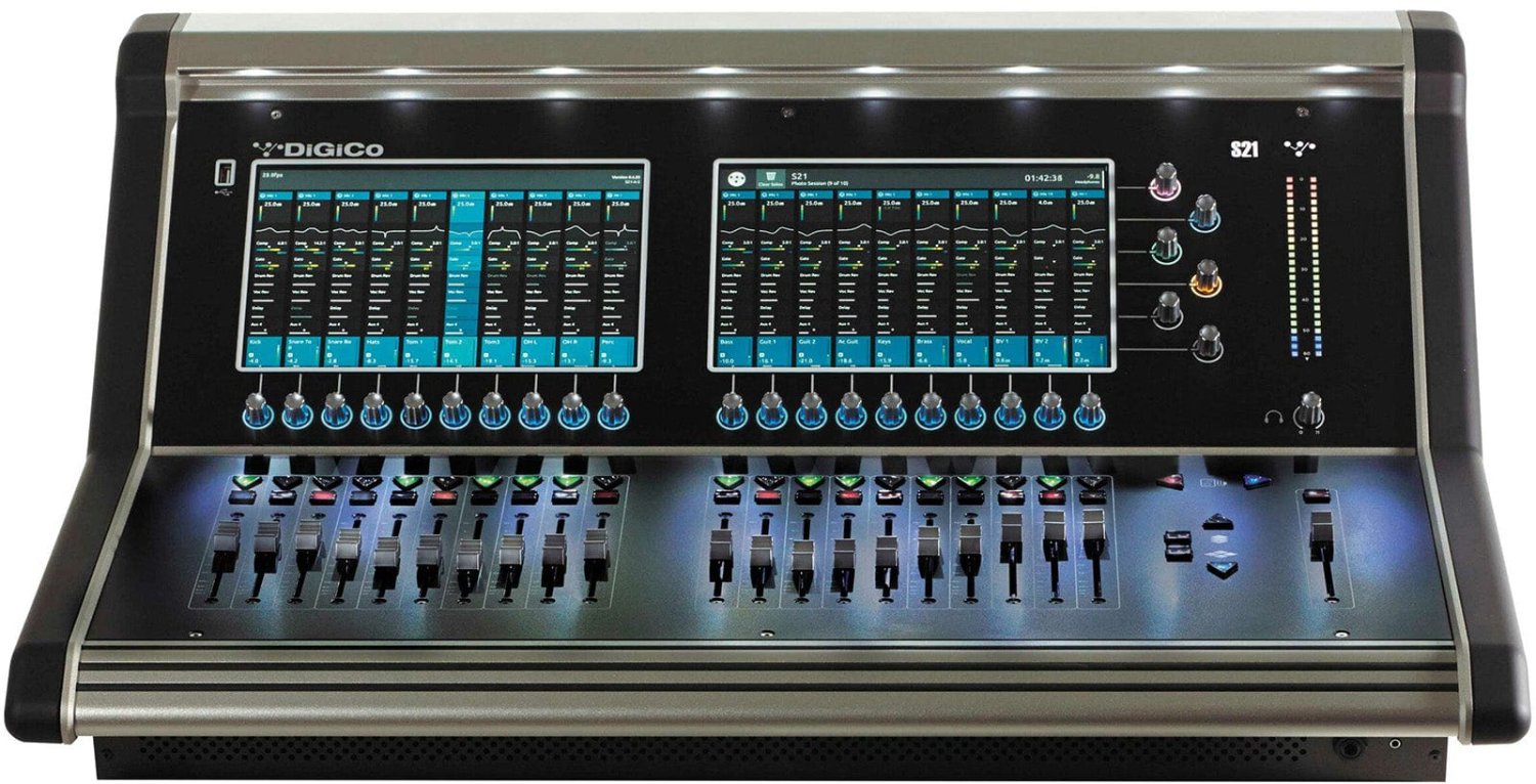 DiGiCo S21 Rack Pack with S21 Digital Console / x3 A168D Racks / Live Stage48 DANTE - PSSL ProSound and Stage Lighting