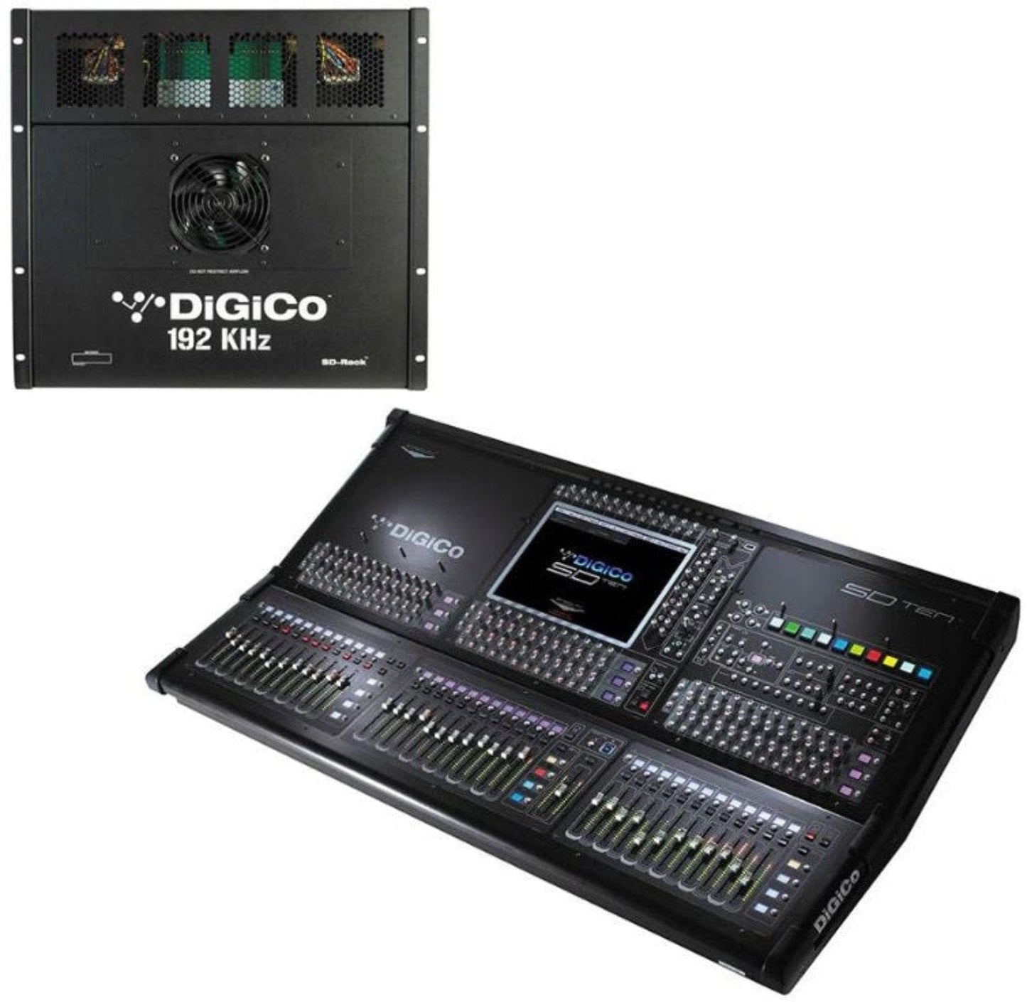 DiGiCo SD10 144-Input Digital Mixing Console - MADI and One Multi-Mode Optics ST - ProSound and Stage Lighting