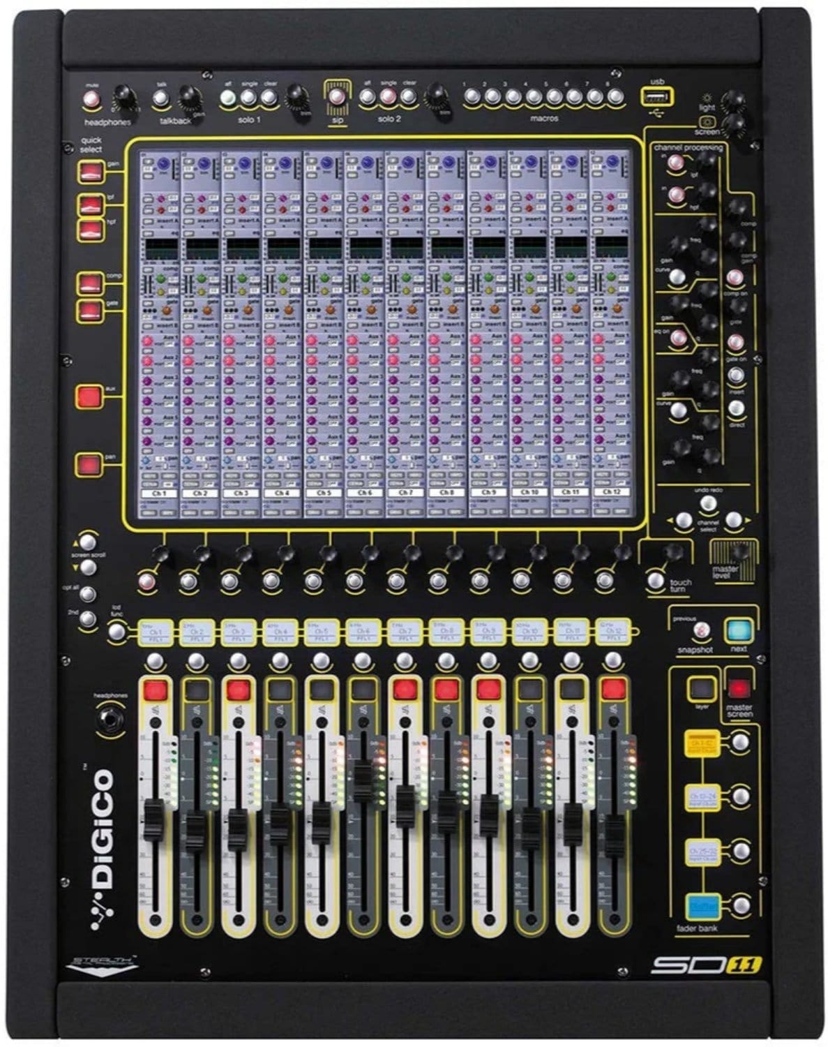 DiGiCo SD11i Rack Pack - MADI and One Multi-Mode Optics ST - PSSL ProSound and Stage Lighting