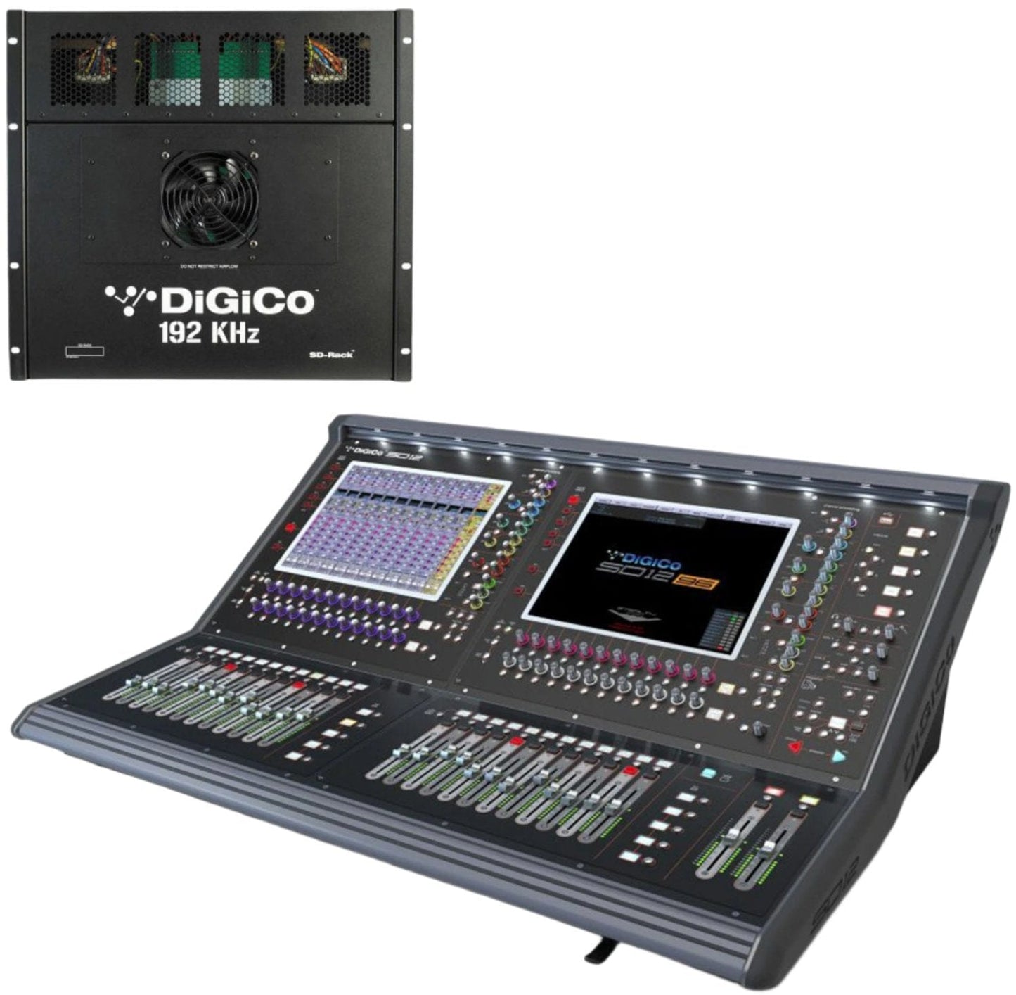 DiGiCo SD12 96-Input Digital Mixing Console SD Package - MADI and One Multi-Mode Optics ST - PSSL ProSound and Stage Lighting